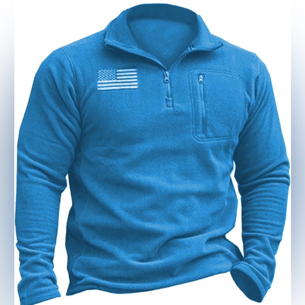 Beotyshow Mens Tactical Fleece Jacket Polar Soft Warm Quarter Zip Pullover